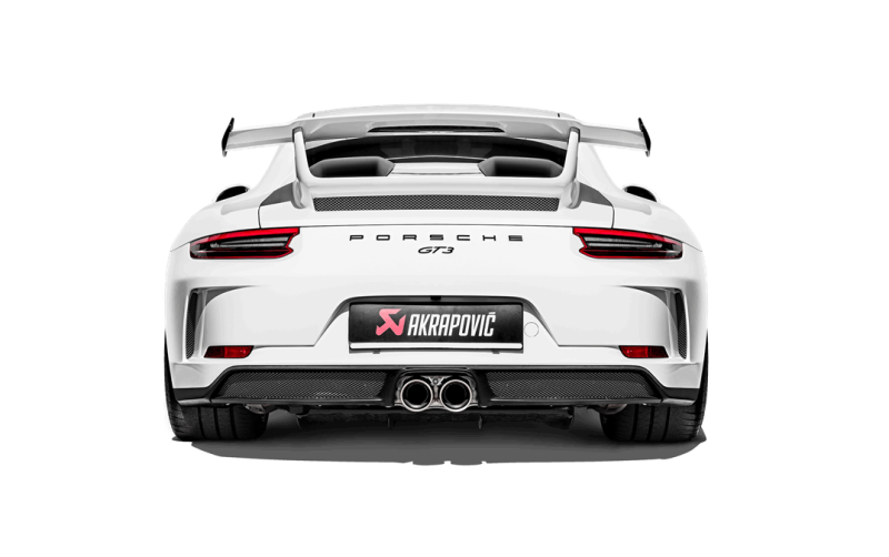 Akrapovic Slip-On Race Line Exhaust System for 2018 Porsche 911 GT3 (991.2) with Titanium Tail Pipe Set