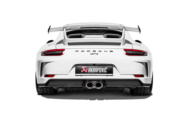 Akrapovic Slip-On Race Line Exhaust System for 2018 Porsche 911 GT3 (991.2) with Titanium Tail Pipe Set