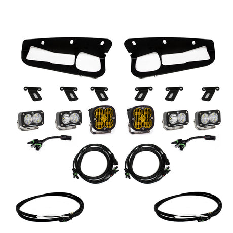 Baja Designs 2021+ Ford Bronco Amber SAE Fog Pocket Kit with Upfitter – Superior Visibility and Easy Installation