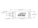 AEM 340LPH In Tank Fuel Pump Kit - Ethanol Compatible