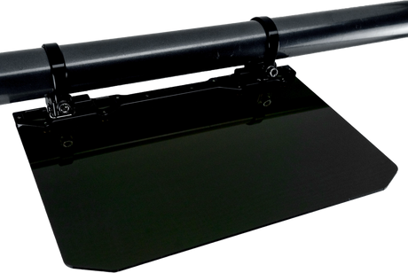 AXIA MODNDSVB-BK 12 x 8 Inch Narrow Mount Sun Visor with Solid Black Shield for Off-Road Vehicles