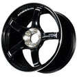 Advan TC4 18x10 +35 5x114.3 Racing Gloss Black and Diamond Cut Wheel for Performance Vehicles