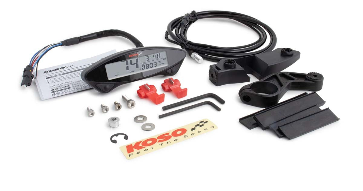 KOSO EX-02 Speedometer for KTM Dirt Bikes - Compact Waterproof Design with Basic Functions
