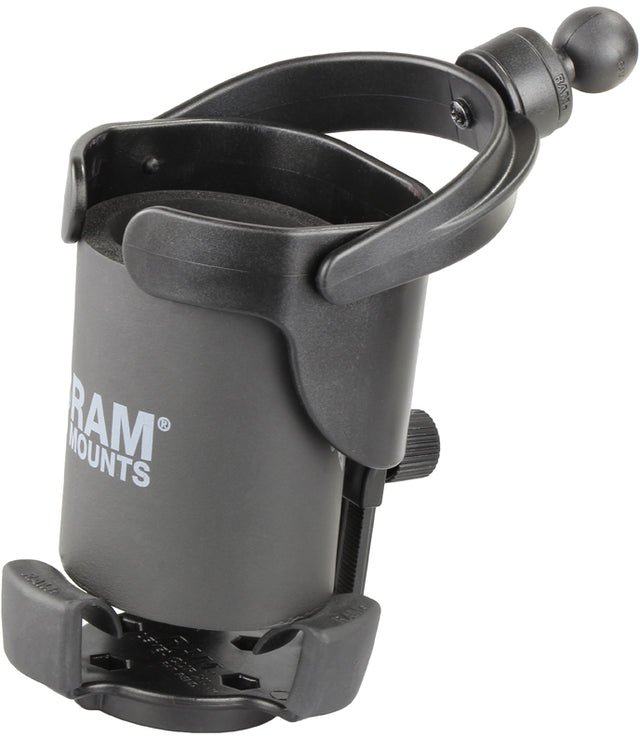 RAM Level Cup Holder Mount with 1-Inch Diameter Ball - Compatible with Ford F-150, Chevrolet Silverado, Dodge Ram, Toyota Tundra, and GMC Sierra