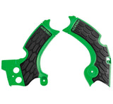 Acerbis KX250F/KX250 Frame Guard with X Grip for 2015-2020 Kawasaki KX250F and KX250 – Green/Black