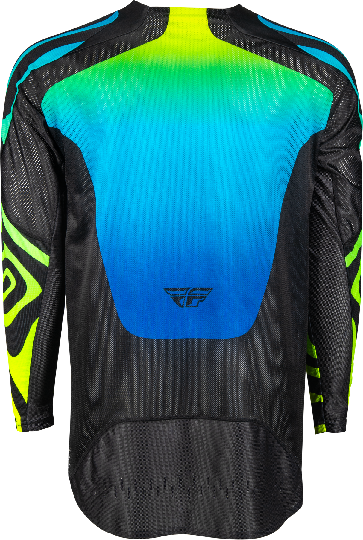 Fly Racing Evolution Dst Zen Jersey Black/Blue/Hi Vis Medium for Cycling and MTB