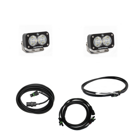 Baja Designs Jeep JL LED Reverse Light Kit with Upfitter Dual S2 Sport and C-Channel - Part #447651UP