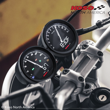 KOSO Tnt 05s D60 Speedometer - Compatible with Honda Civic, Toyota Corolla, Ford F-150, and More