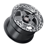 Weld S904 15x10 Ventura Beadlock Wheel with Gloss Black Finish - 5x114.3 Bolt Pattern, ET51 Offset, 78.1mm Center Bore