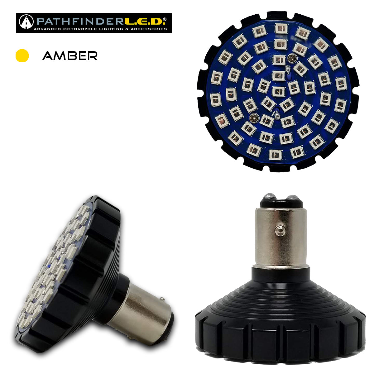 Pathfinder 4857A Bullet Ultra Bright LED Amber 1157 Style for Ford F-150, Chevrolet Silverado, Dodge Ram, Toyota Tundra