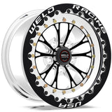 Weld Vitesse 15x10 Inch Black Beadlock Wheel - 5x4.75 Bolt Pattern, 7.5 Inch Backspace