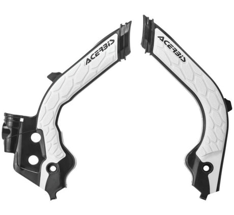 Acerbis 19-23 Husqvarna 125-501s TC/FC/FX/FE/TE/TX and 21-23 GasGas Frame Guard with Grip - Black/White