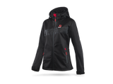 Akrapovic Womens Corpo Softshell Jacket in Black – Size Small