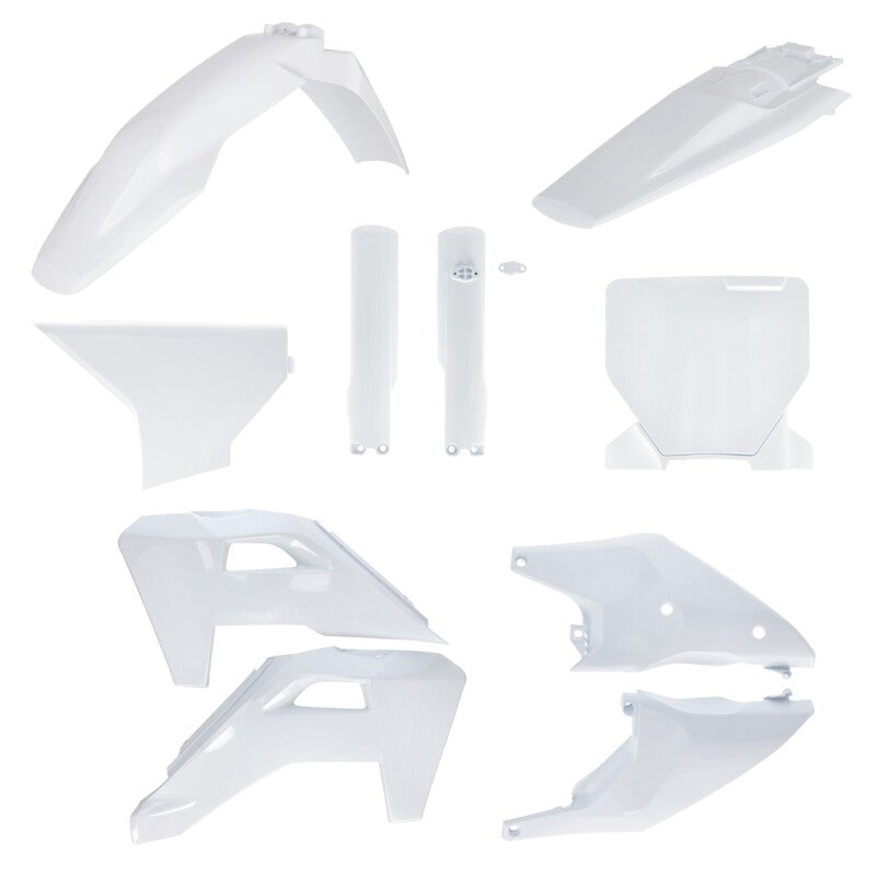 Acerbis 2025 Husqvarna 250-450 FC/FX/TC/TX Full Plastic Kit - 20 White for Off-Road Motorcycles