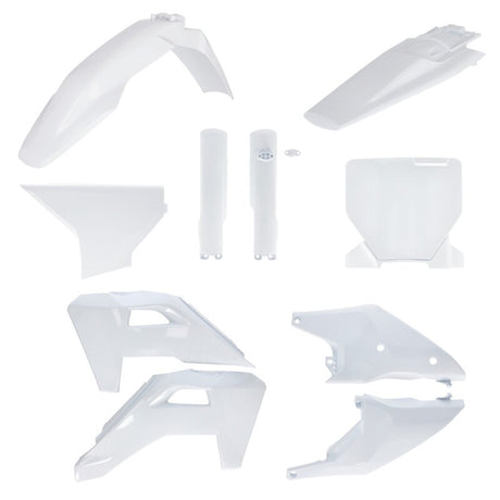 Acerbis 2025 Husqvarna 250-450 FC/FX/TC/TX Full Plastic Kit - 20 White for Off-Road Motorcycles