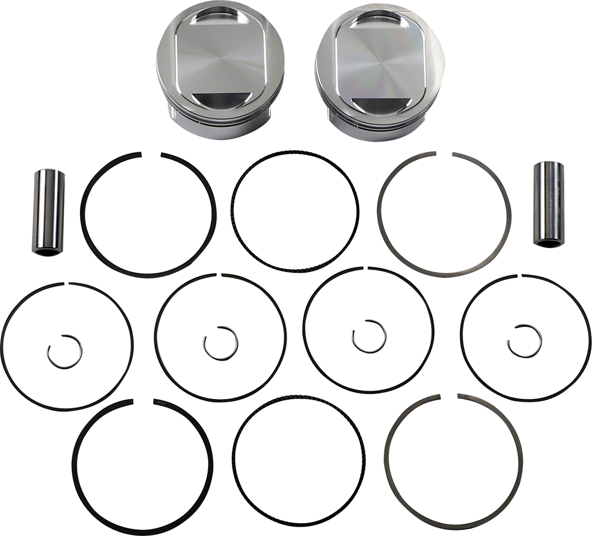 JE PISTONS Piston Kit - Bored to107" - 10.25:1 CR - 96"/103" Twin Cam 317211