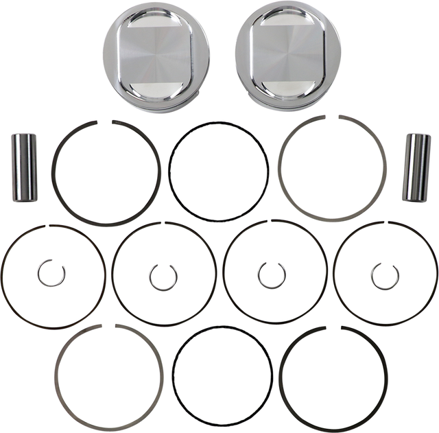 JE PISTONS Piston Kit - Bored to107" - 10.75:1 CR - 96"/103" Twin Cam 317212