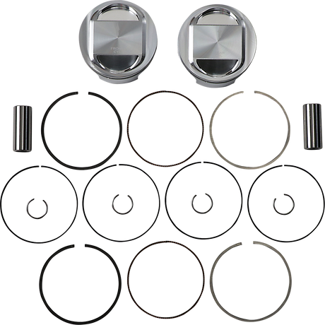 JE PISTONS Piston Kit - Bored to 95" - 10.5:1 CR - 88" Twin Cam 324716