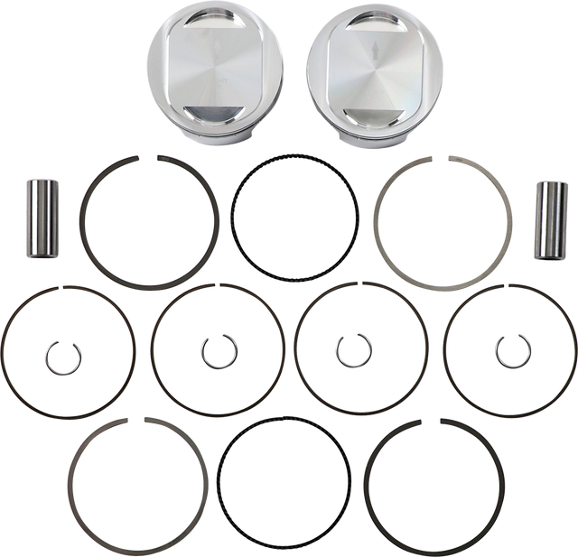 JE PISTONS Piston Kit - Bored to 98" - 9.5:1 CR - 88"/96" Twin Cam 324720