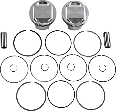 JE PISTONS Piston Kit - Bored to 98" - 10.5:1 CR - 88"/96" Twin Cam 324722