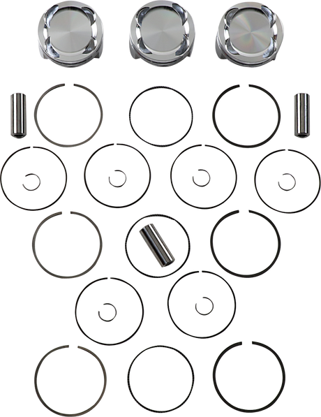 JE PISTONS Piston Kit - 80.00 mm - 9.5:1 CR - Yamaha 345192