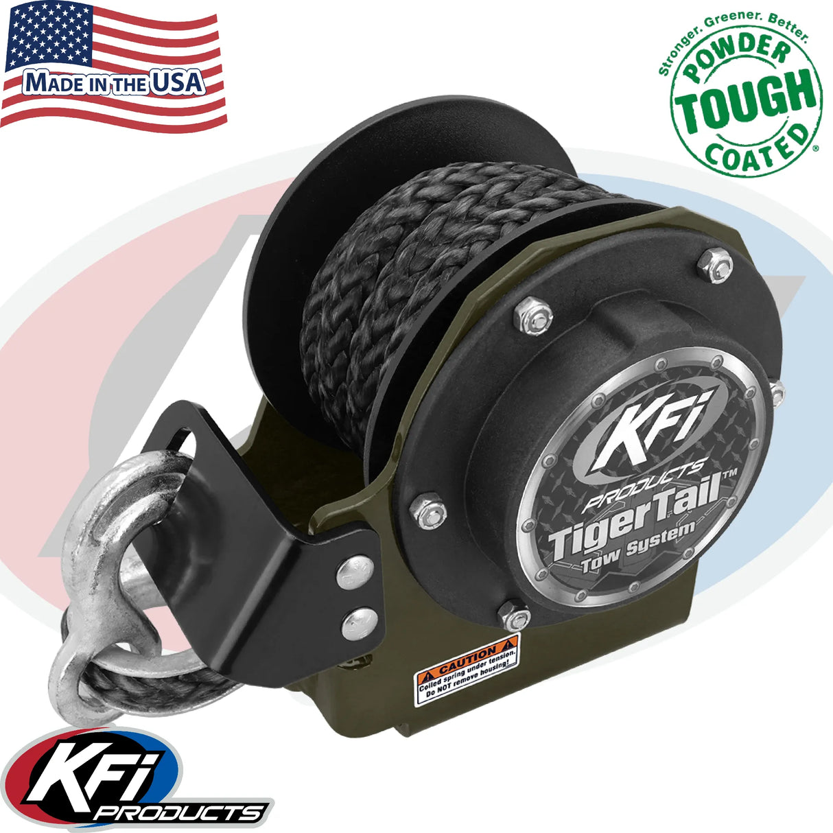 KFI Tiger Tail Tow System (Multiple Color Options)