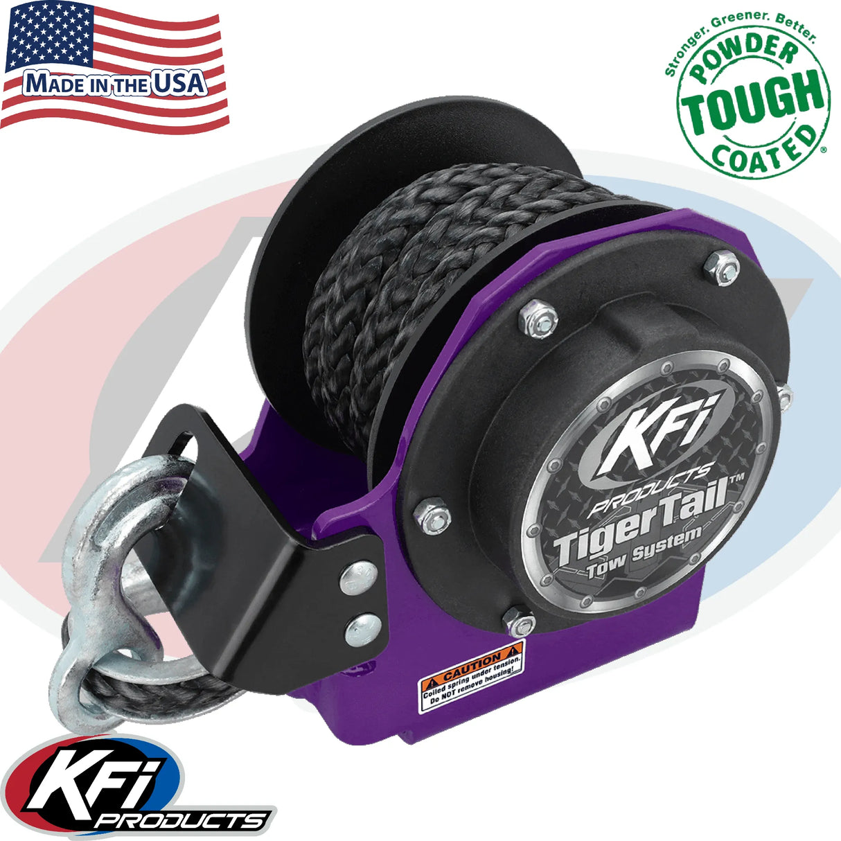 KFI Tiger Tail Tow System (Multiple Color Options)