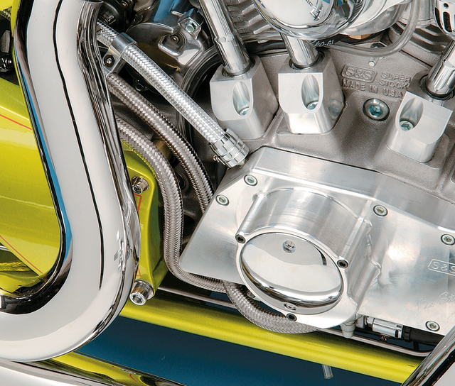 Drag Specialties Braided Oil and Fuel Hose - Stainless Steel Braided Line - 3/8 Inch x 6 Feet for Harley-Davidson Motorcycles