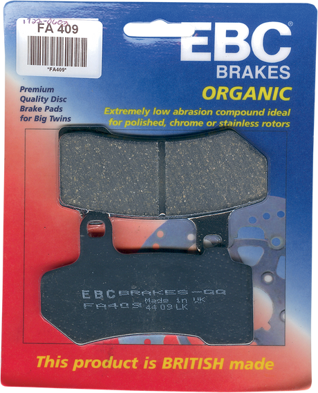 EBC Organic Brake Pads FA409