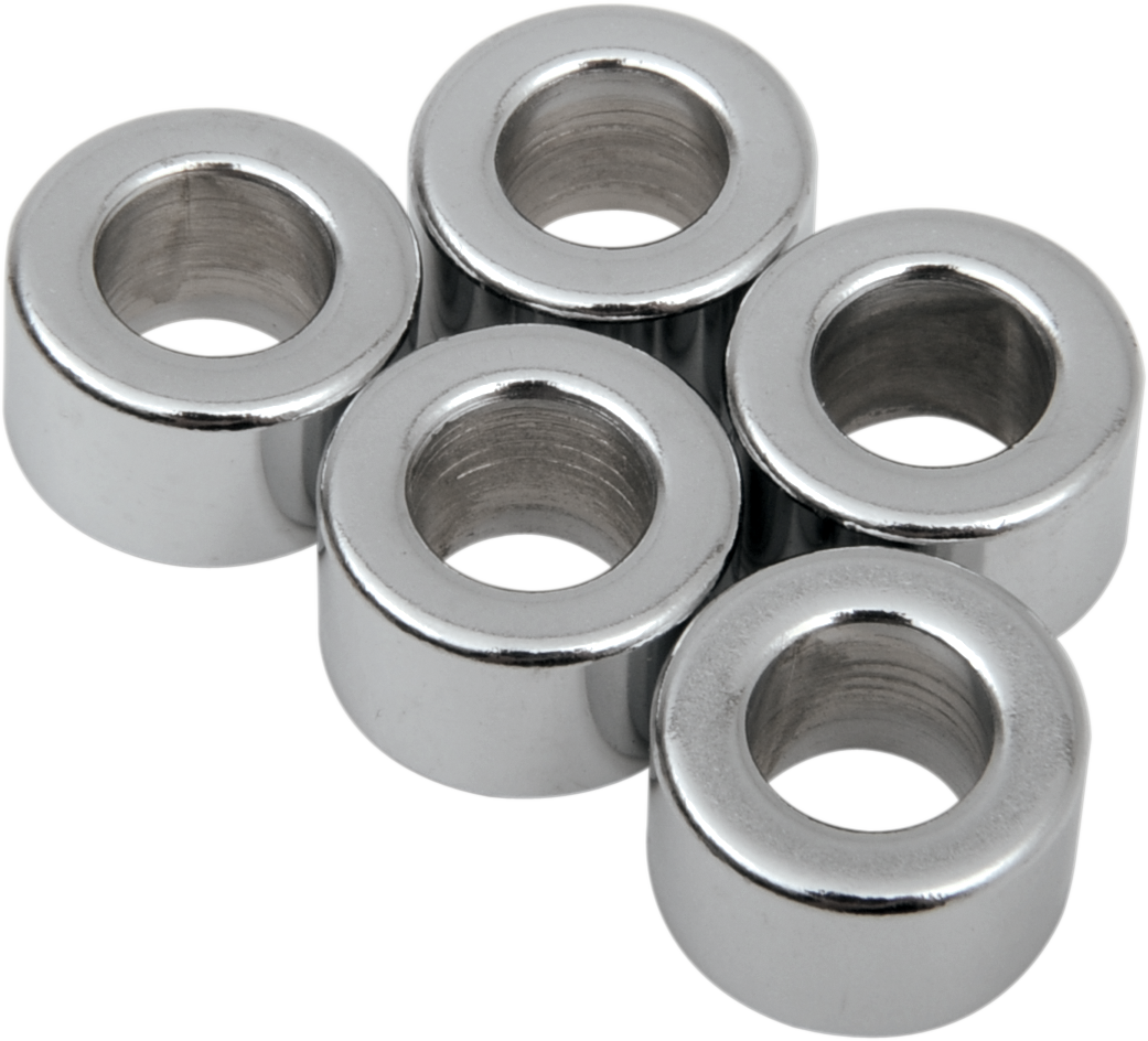 Drag Specialties Spacer Kit Chrome 5/16 x 5/8 x 3/8 for Harley-Davidson Motorcycles - Part MPB509