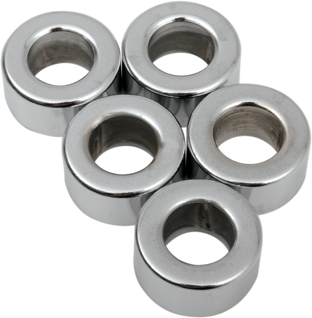 Drag Specialties MPB515 Chrome Spacer Kit for Harley-Davidson Motorcycles (3/8" x 3/4" x 3/8")