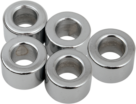 Drag Specialties MPB516 Chrome Spacer Pack for Harley-Davidson Motorcycles (3/8" x 3/4" x 1/2")