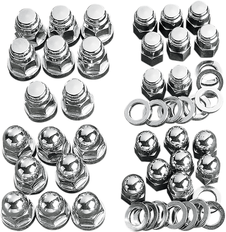 DRAG SPECIALTIES Acorn Bolt and Nut Set MK236 for Harley Davidson Touring Models