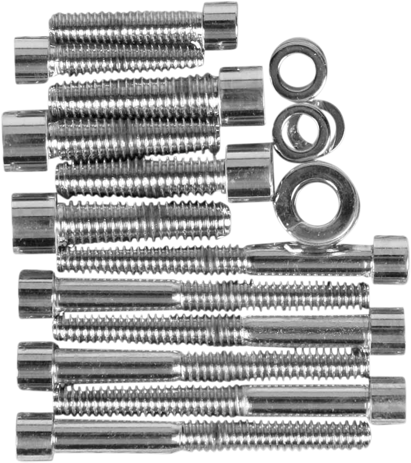 DRAG SPECIALTIES MK344S Transmission Side Cover Bolt Set for Harley-Davidson Motorcycles
