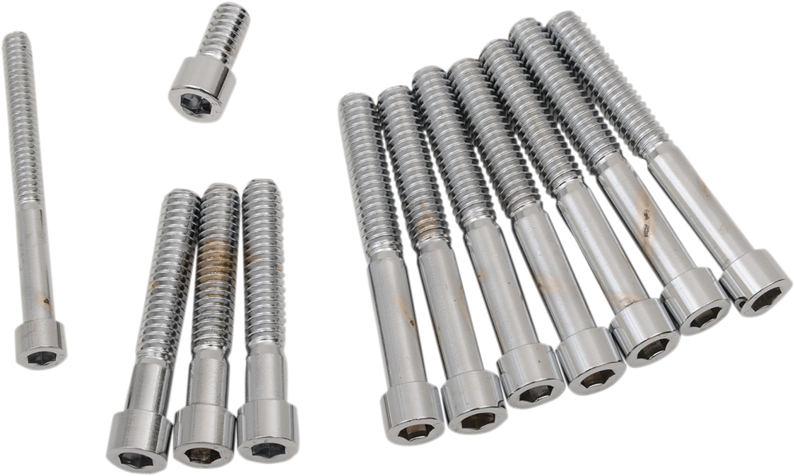 Drag Specialties MK346S Primary Cover Bolt Kit for Harley-Davidson Sportster '71-'76