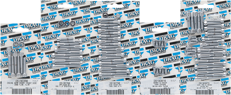 DRAG SPECIALTIES MK366 Chrome Knurled Cam Cover Bolt Kit for 1993-2000 Harley-Davidson Models