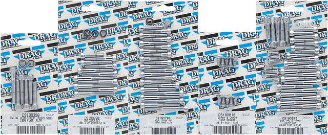 DRAG SPECIALTIES MK366 Chrome Knurled Cam Cover Bolt Kit for 1993-2000 Harley-Davidson Models