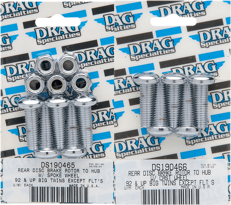 Drag Specialties MK306 Rear Rotor and Spoke Mounting Kit for Harley-Davidson Touring Models