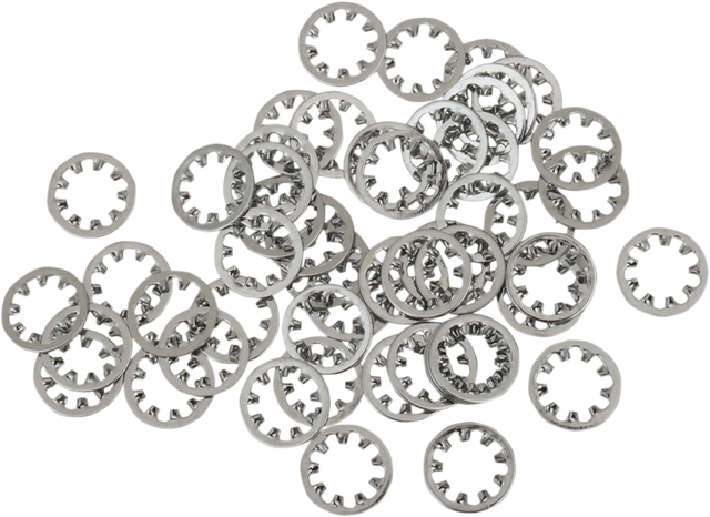 DRAG SPECIALTIES Inside Washer - Star - Chrome - #10 MPB456 for Harley Davidson Motorcycles