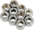 DRAG SPECIALTIES Nylon Chrome Insert Nuts - 7/16"-20 MPB280 for Harley-Davidson and Custom Motorcycles
