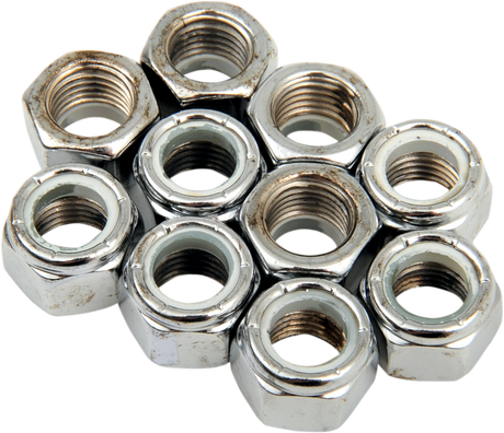DRAG SPECIALTIES Nylon Chrome Insert Nuts - 7/16"-20 MPB280 for Harley-Davidson and Custom Motorcycles