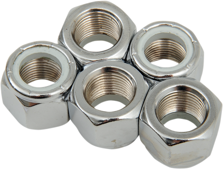 DRAG SPECIALTIES Nylon Chrome Insert Nuts - 5/8"-18 for Harley-Davidson and Custom Motorcycles (Part MPB281)