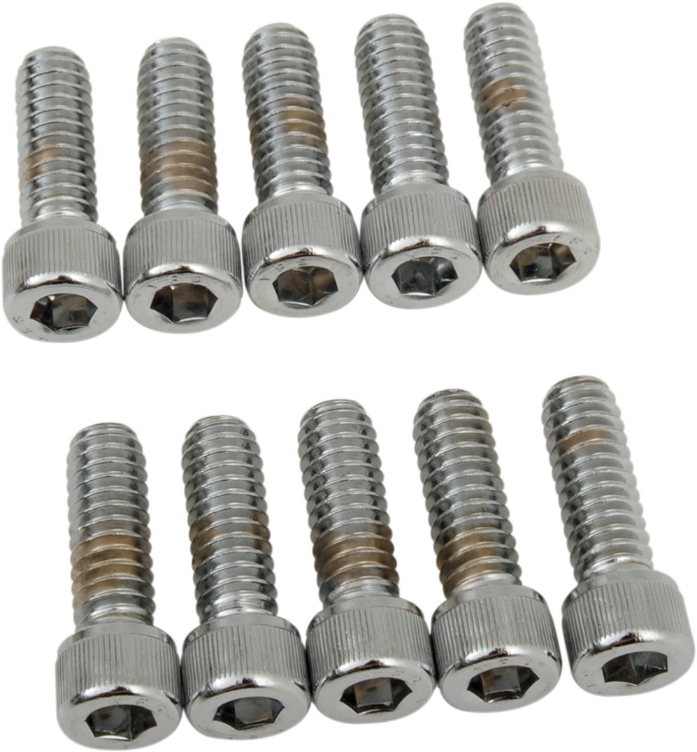 Drag Specialties MPB179 Coarse-Thread Socket-Head Bolts – 1/4-20 x 3/4 inch for Harley Davidson Motorcycles