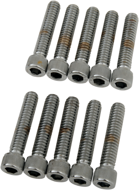 Drag Specialties MPB182 Coarse-Thread Socket-Head Bolts for Harley-Davidson Motorcycles, 1/4-20 x 1-1/4 inch