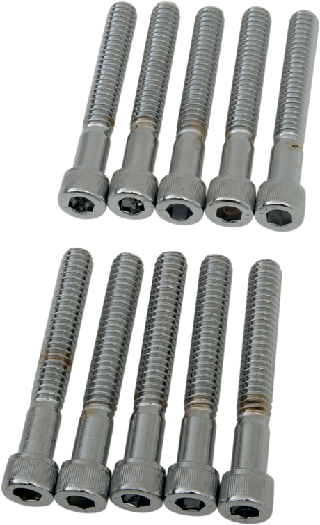 Drag Specialties MPB184 Coarse-Thread Socket-Head Bolts for Harley-Davidson Motorcycles, 1/4-20 x 1-3/4 inches