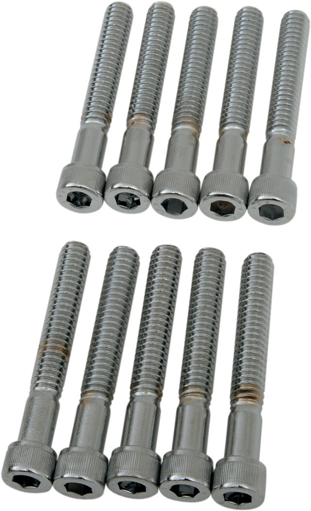 Drag Specialties MPB184 Coarse-Thread Socket-Head Bolts for Harley-Davidson Motorcycles, 1/4-20 x 1-3/4 inches