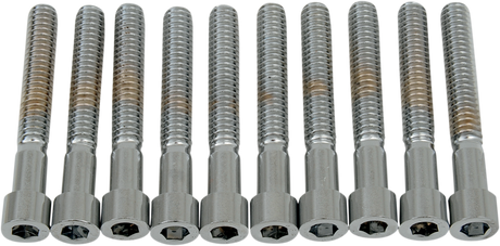 DRAG SPECIALTIES MPB184S Coarse-Thread Socket-Head Bolts – 1/4-20 x 1-3/4 Inches, Fits Harley-Davidson Motorcycles