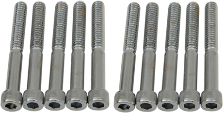 DRAG SPECIALTIES MPB185 Socket-Head Coarse-Thread Bolts for Harley-Davidson Motorcycles, 1/4-20 x 2 inches, Pack of Individual Fasteners