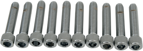 Drag Specialties MPB219 Coarse-Thread Socket-Head Knurled Bolts for Harley-Davidson and Custom Motorcycles, 5/16-18 x 1-1/2 inches