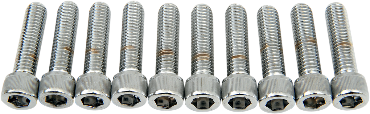 DRAG SPECIALTIES MPB240 Coarse-Thread Socket-Head Bolts for Harley-Davidson Motorcycles, 3/8-16 x 1-1/2 inch